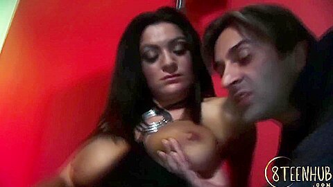 Three Whores Tag-team One Lucky Cock After Music Shoot