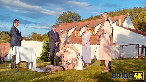 Blonde Bride With Natural Tits Enjoyed A Good Fuck On Her Kinky Wedding