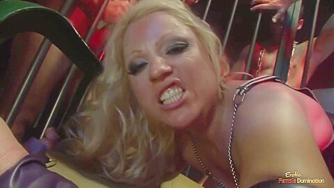 Big Tits Blonde Gets Her Pussy Penetrated In Different Positions In A Gangbang