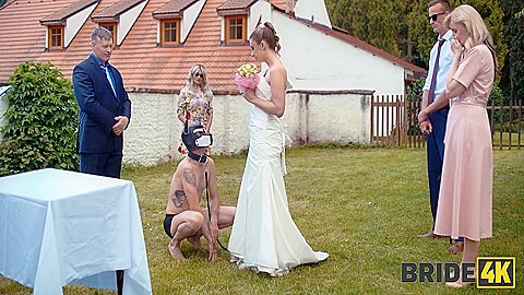 Blonde Bride With Natural Tits Enjoyed A Good Fuck On Her Kinky Wedding