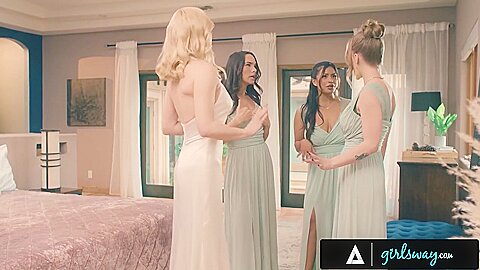 Horny Bridesmaids Gangbang Hot Bride
