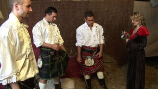 Alexis May Dets Double Penetrated By Men In Kilts In Hot Group Sex Gangbang