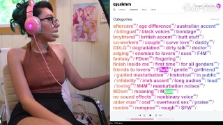 PORN REACTION & MASTURBATING to EROTIC JOI Audio